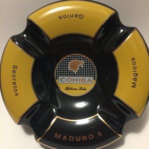 Cohiba Maduro 5 Black & Yellow Cigar AshTray